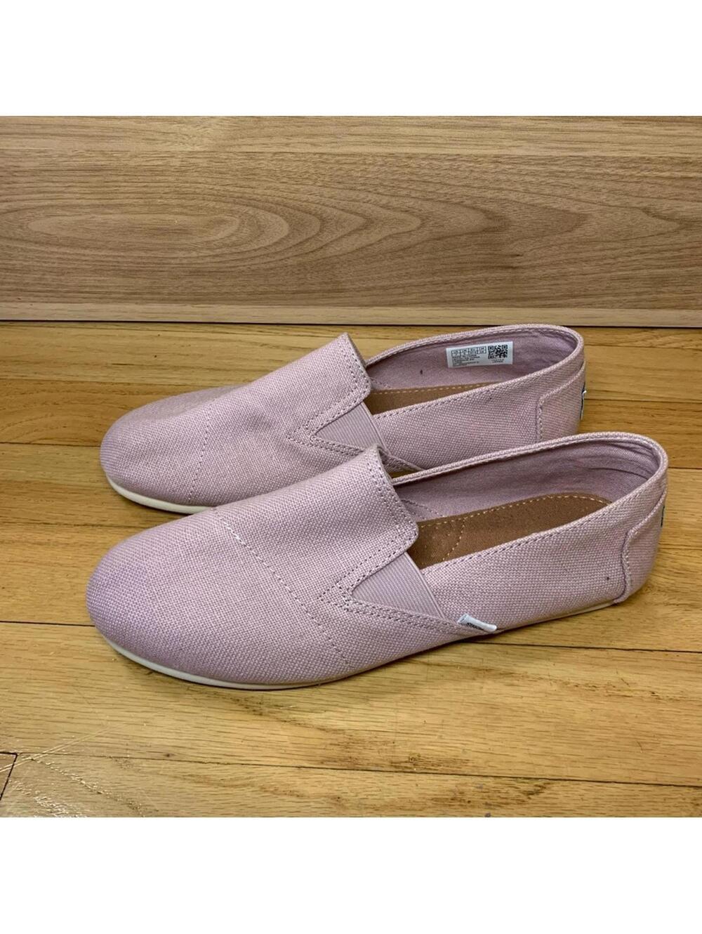 Casual Slip-On Canvas Loafers - Pink
